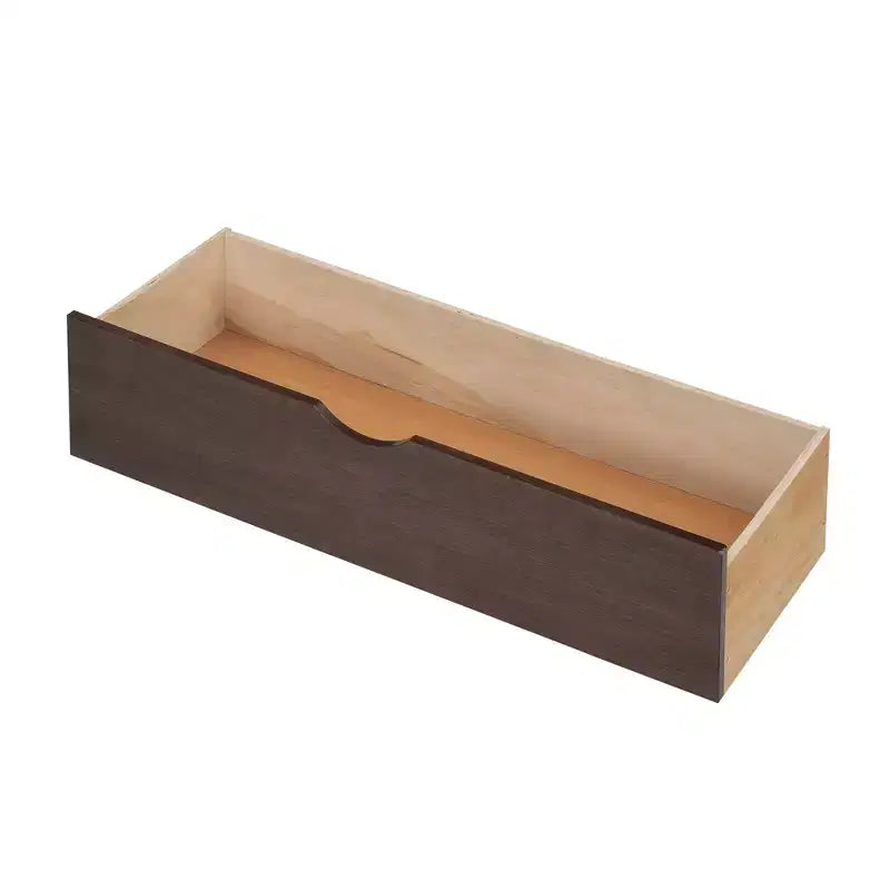 Full Size Storage Platform Bed with Twin Size Trundle, Pull Out Shelves and 2 Drawers