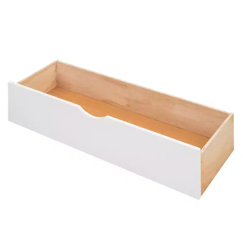 Full Size Storage Platform Bed with Twin Size Trundle, Pull Out Shelves and 2 Drawers