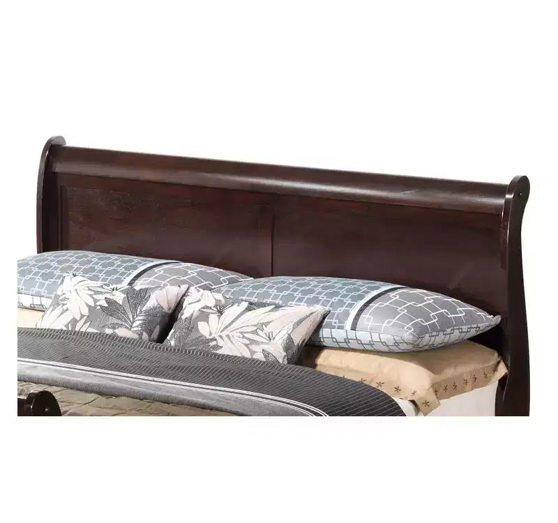 44 in.H Queen Size Brown with Beds with Headboards made of Wood Bed Frame