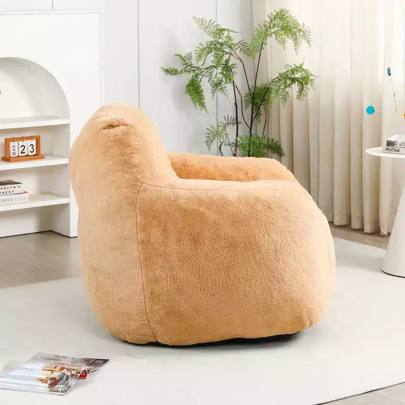 Bean Bag Chair with Armrests, Stuffed High-Density Foam. Lazy Sofa for Adults in Living Room, Bedroom Reading
