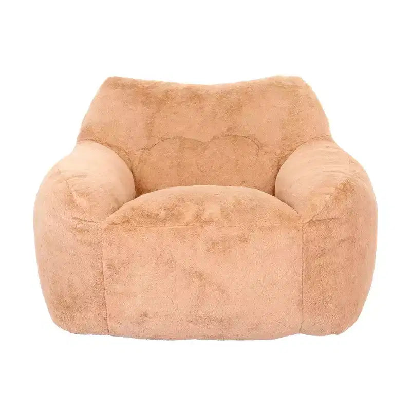 Bean Bag Chair with Armrests, Stuffed High-Density Foam. Lazy Sofa for Adults in Living Room, Bedroom Reading