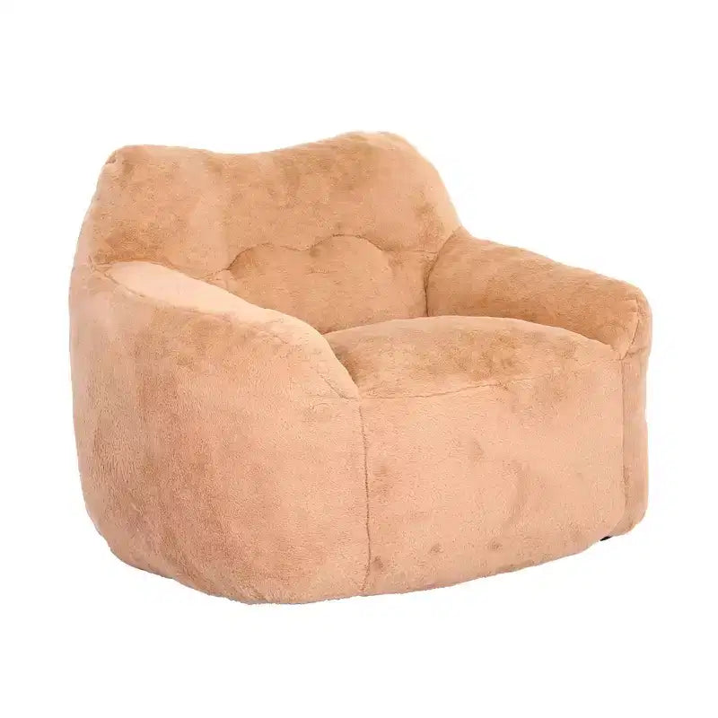 Bean Bag Chair with Armrests, Stuffed High-Density Foam. Lazy Sofa for Adults in Living Room, Bedroom Reading