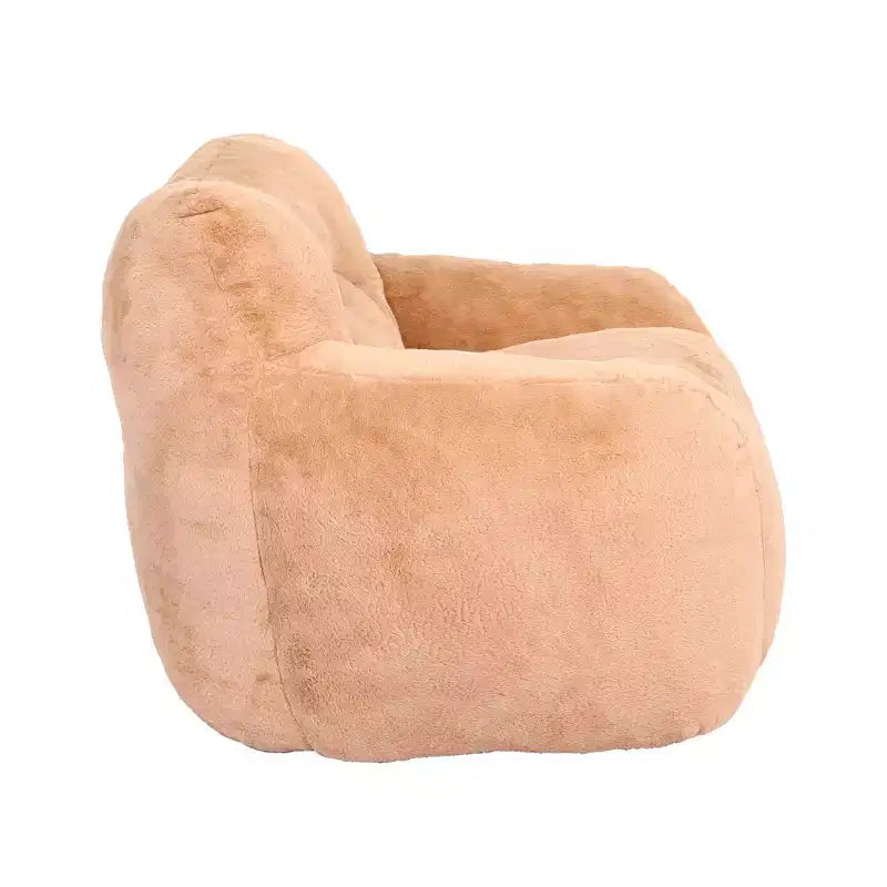 Bean Bag Chair with Armrests, Stuffed High-Density Foam. Lazy Sofa for Adults in Living Room, Bedroom Reading