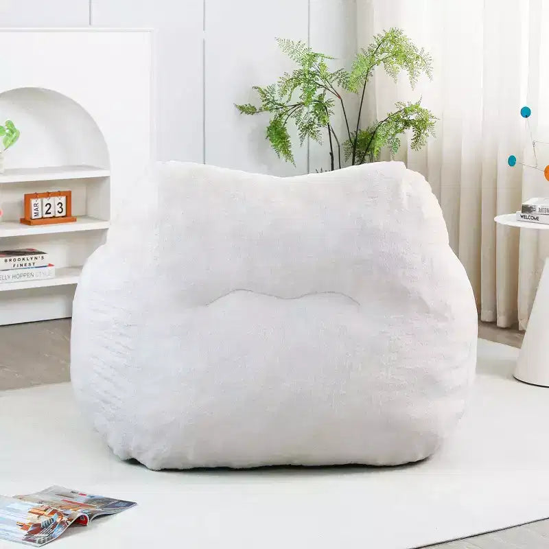 Bean Bag Chair with Armrests, Stuffed High-Density Foam. Lazy Sofa for Adults in Living Room, Bedroom Reading