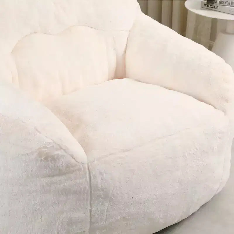 Bean Bag Chair with Armrests, Stuffed High-Density Foam. Lazy Sofa for Adults in Living Room, Bedroom Reading