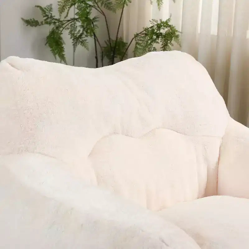 Bean Bag Chair with Armrests, Stuffed High-Density Foam. Lazy Sofa for Adults in Living Room, Bedroom Reading