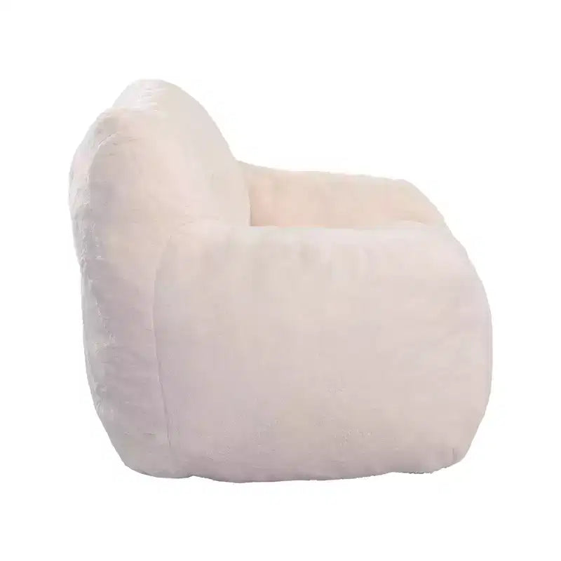 Bean Bag Chair with Armrests, Stuffed High-Density Foam. Lazy Sofa for Adults in Living Room, Bedroom Reading