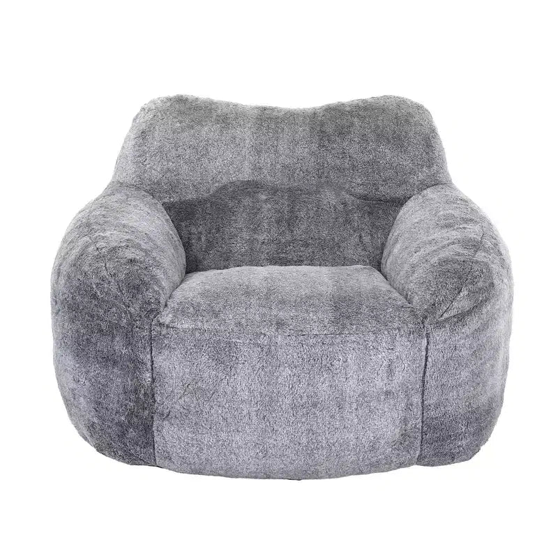 Bean Bag Chair with Armrests, Stuffed High-Density Foam. Lazy Sofa for Adults in Living Room, Bedroom Reading
