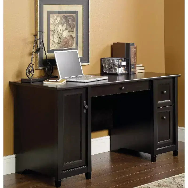30 in.H Black Color Wood Computer Desks with All Purpose Drawer