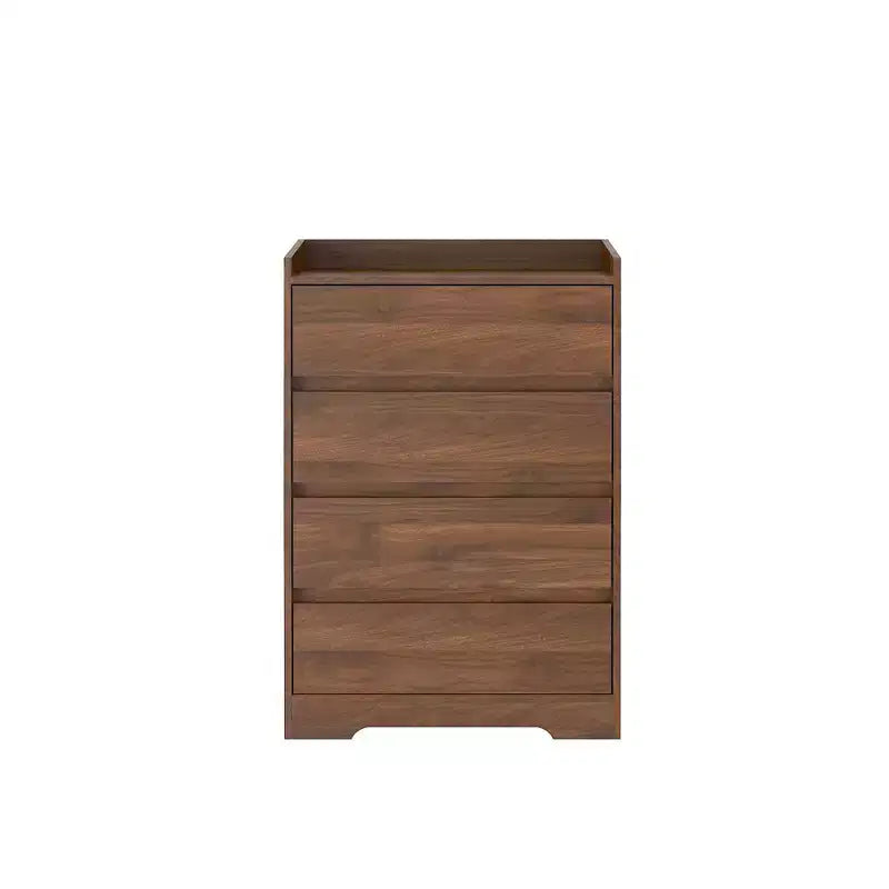 Modern Bedroom Dresser Nightstand with 4 Drawers Waterproof Wooden Storage Chest Cabinet for Living Room Hallway Entryway Easy Assembly