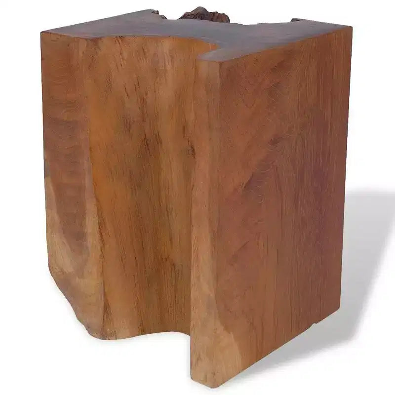 XL Stool Brown Solid Teak Wood