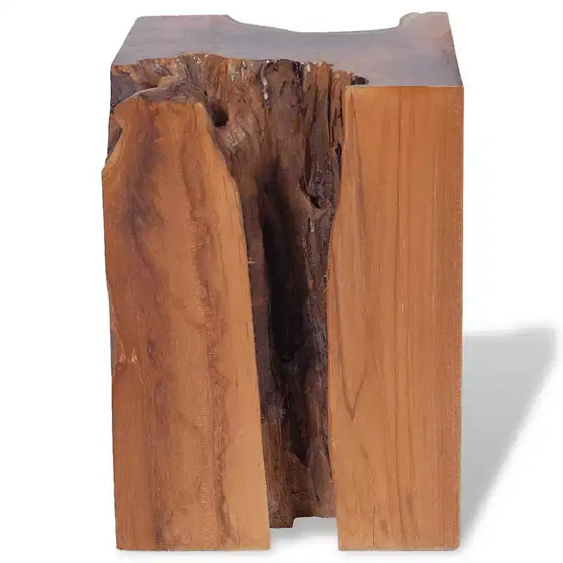 XL Stool Brown Solid Teak Wood