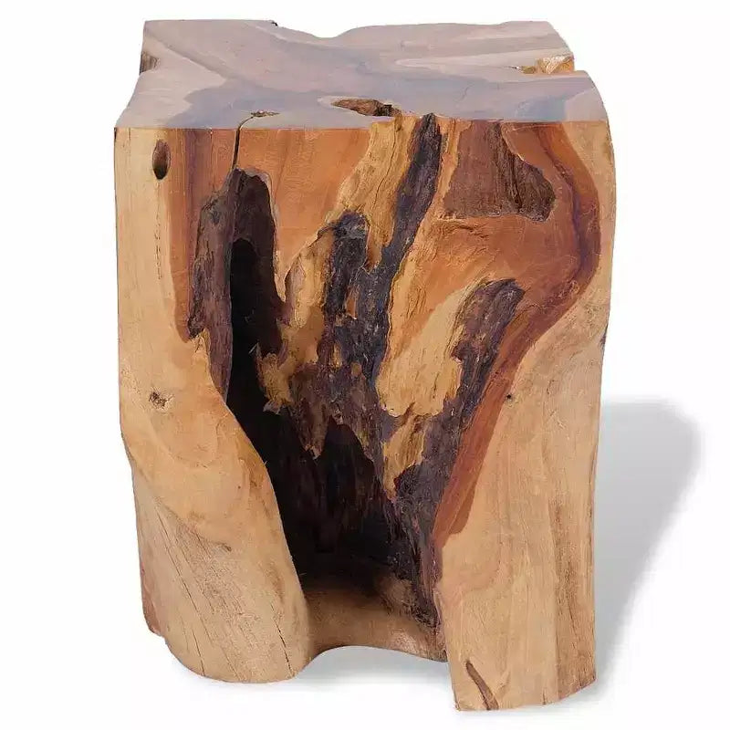 XL Stool Brown Solid Teak Wood