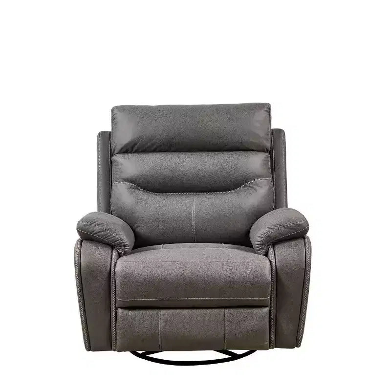 Dual OKIN Motor Power Recliner Chair with Charging Ports & Power Headrest, 240 Degree Swivel