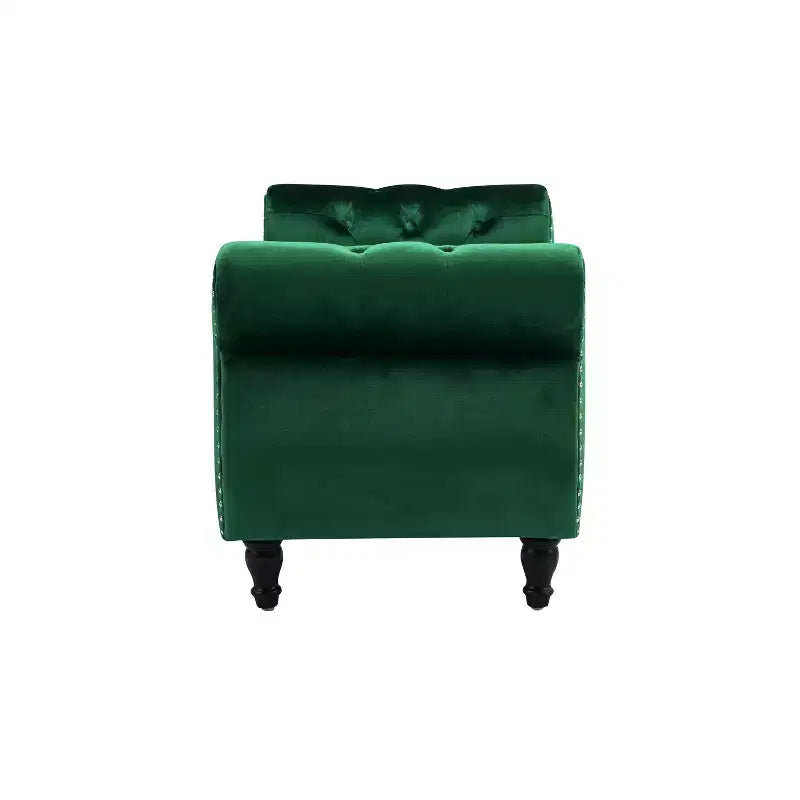 Modern Velvet Upholstered Tufted Storage Ottoman