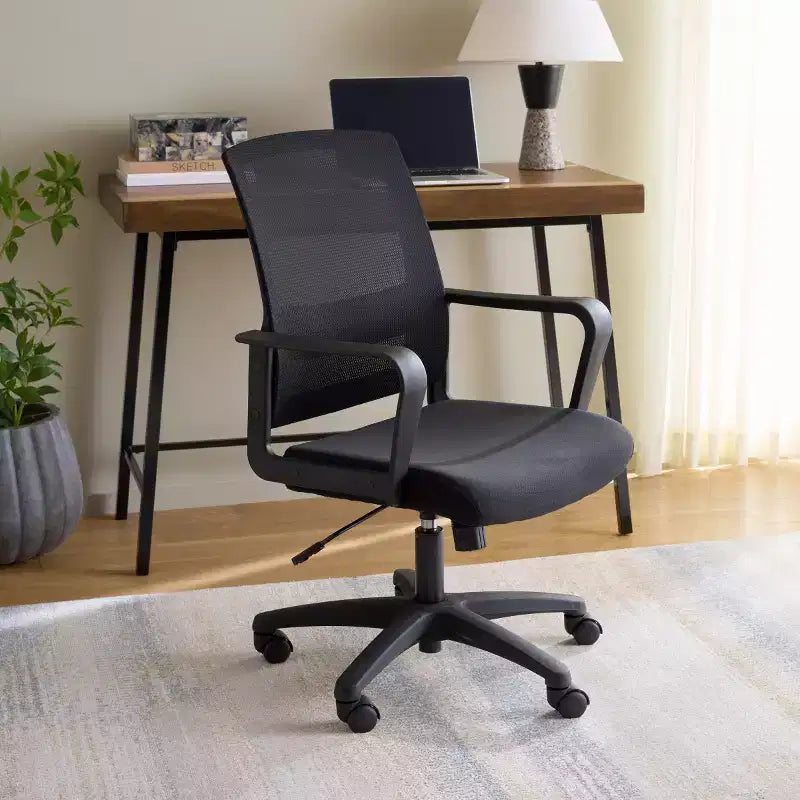 Adjustble Desk Chair - Black - SEI