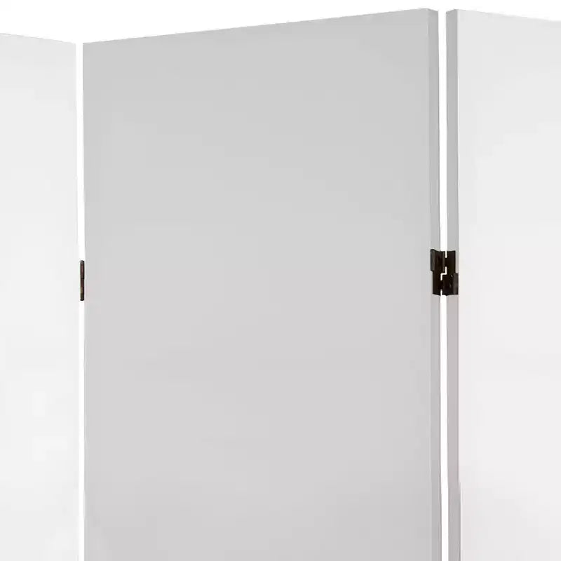 Do It Yourself Canvas Room Divider 6 Panel - Oriental Furniture: Freestanding Partition, No Assembly, Hardwood Frame